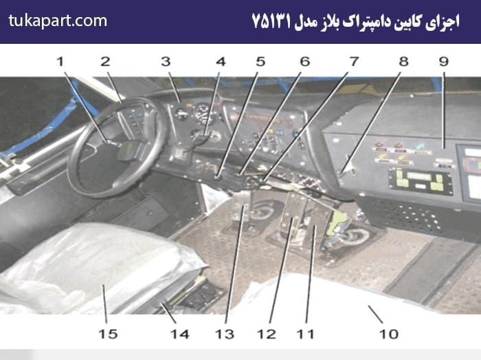 اجزای-کابین-دامپتراک-بلاز-75131 | توکاپارت