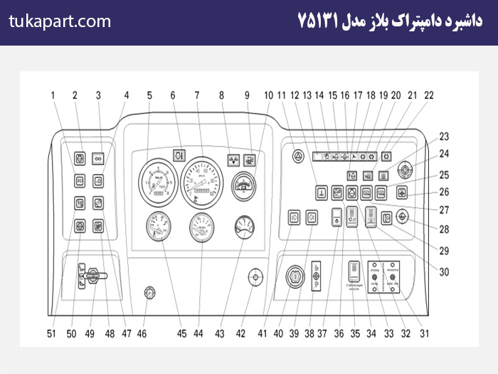 داشبرد-دامپتراک-بلاز-75131 | توکاپارت